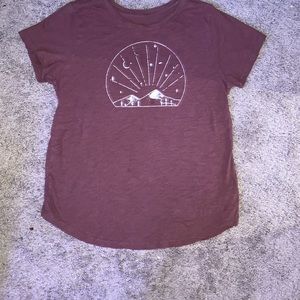 Tan Old Navy Mountain Tee